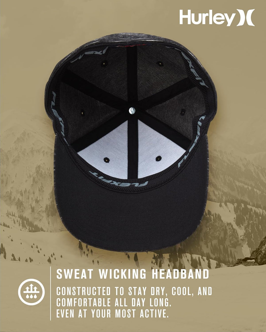 Hurley Damen Baseballkappe M One and Only Hat L-XL Schwarz, L-XL Schwarz
