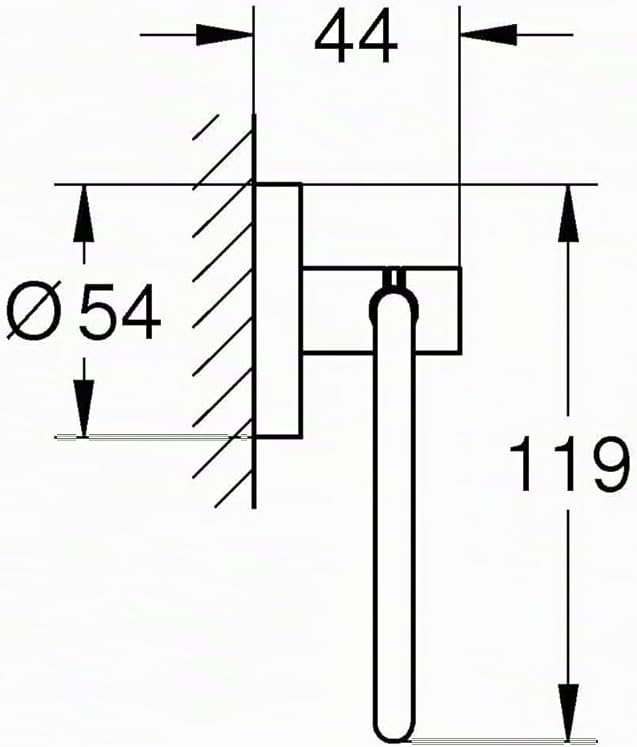GROHE Start - WC-Papierhalter (ohne Deckel, verdeckte Befestigung, geeignet zum Bohren oder Kleben),