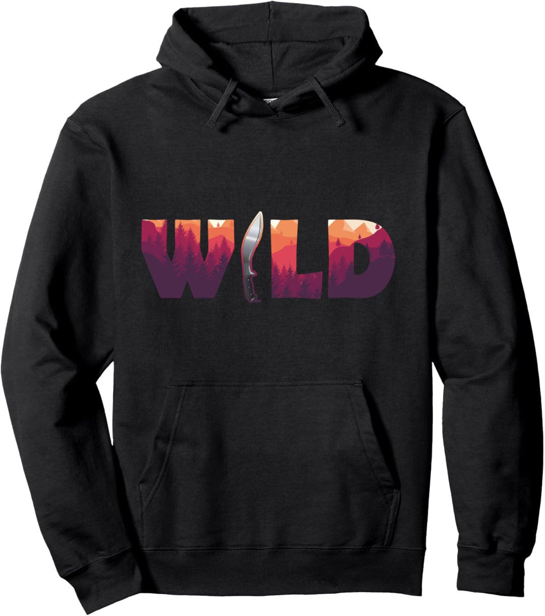 Wild Bushcraft Survival Kukri Pullover Hoodie