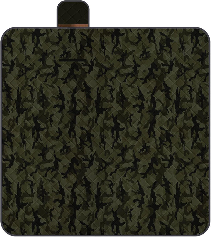 PERLETTI Picknickdecke Wasserdicht Faltbar Gross 200x200 - Outdoor Camping Decke mit Tragegurt - Str