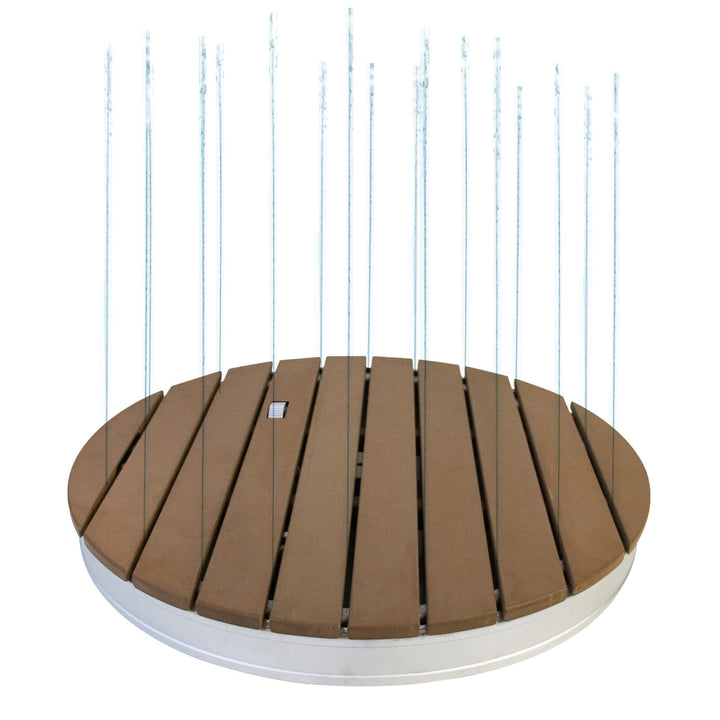 Summer Fun Outdoor Gartendusche Bodendusche, rund Ø 74 cm, mit Gartenschlauchanschluss