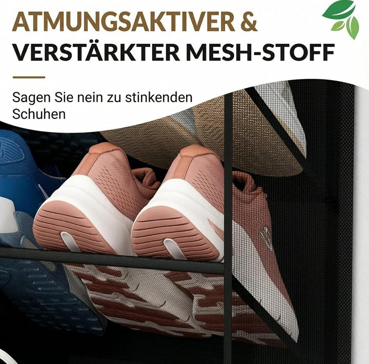 MISSLO Tür Schuhregal Hängend für 30 Paar Schuhe – Mesh-Türorganizer Hängeorganizer mit breiten Tasc