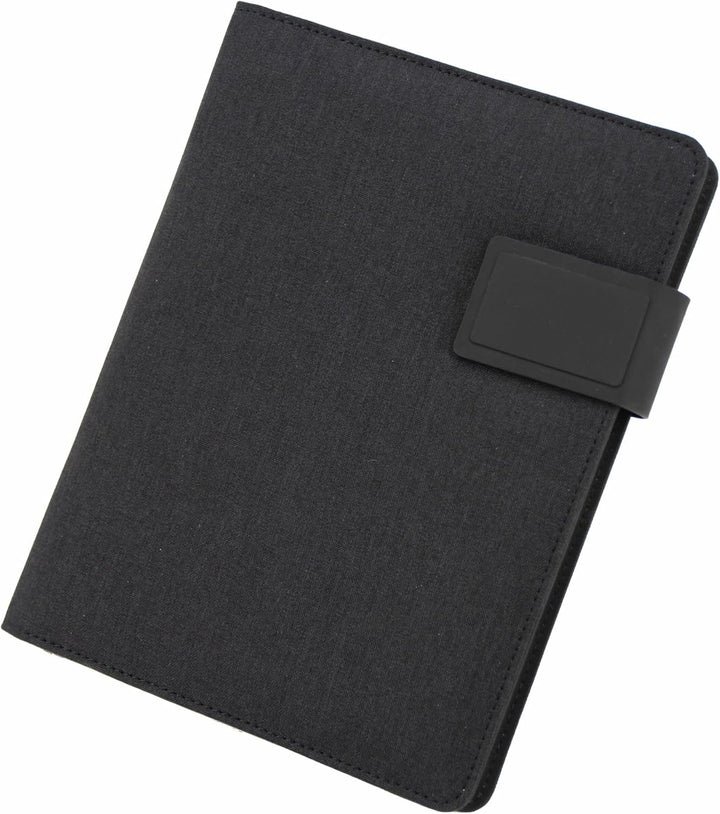 Stop Ocean Plastic 46222 - RPET Schreibmappe im A5 Format, Businessmappe aus PET Nylon und Leder, Do