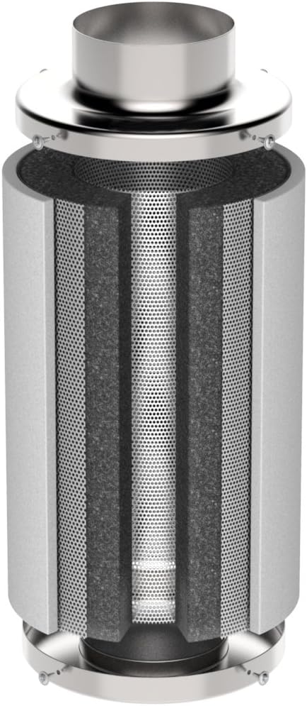 AKF Aktivkohle-Filter Luft-Filter Geruchsfilter Abluft-Filter Grow Filter für Rohrventilatoren 100 1