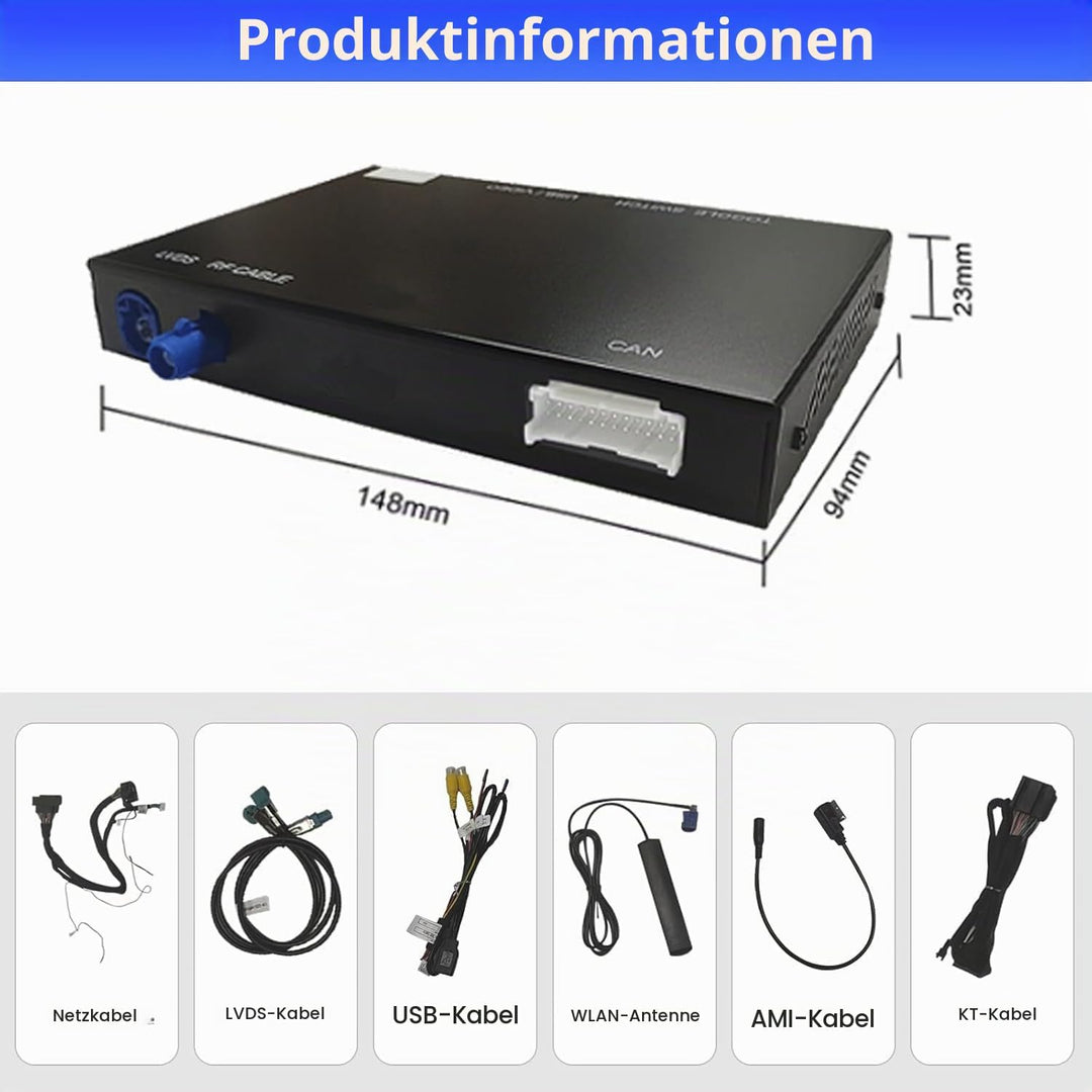 Road Top CarPlay Wireless Modul für Audi A6 S6 Q7 MMI 3G, CarPlay Interface | Für Audi A6/S6 (2010–2