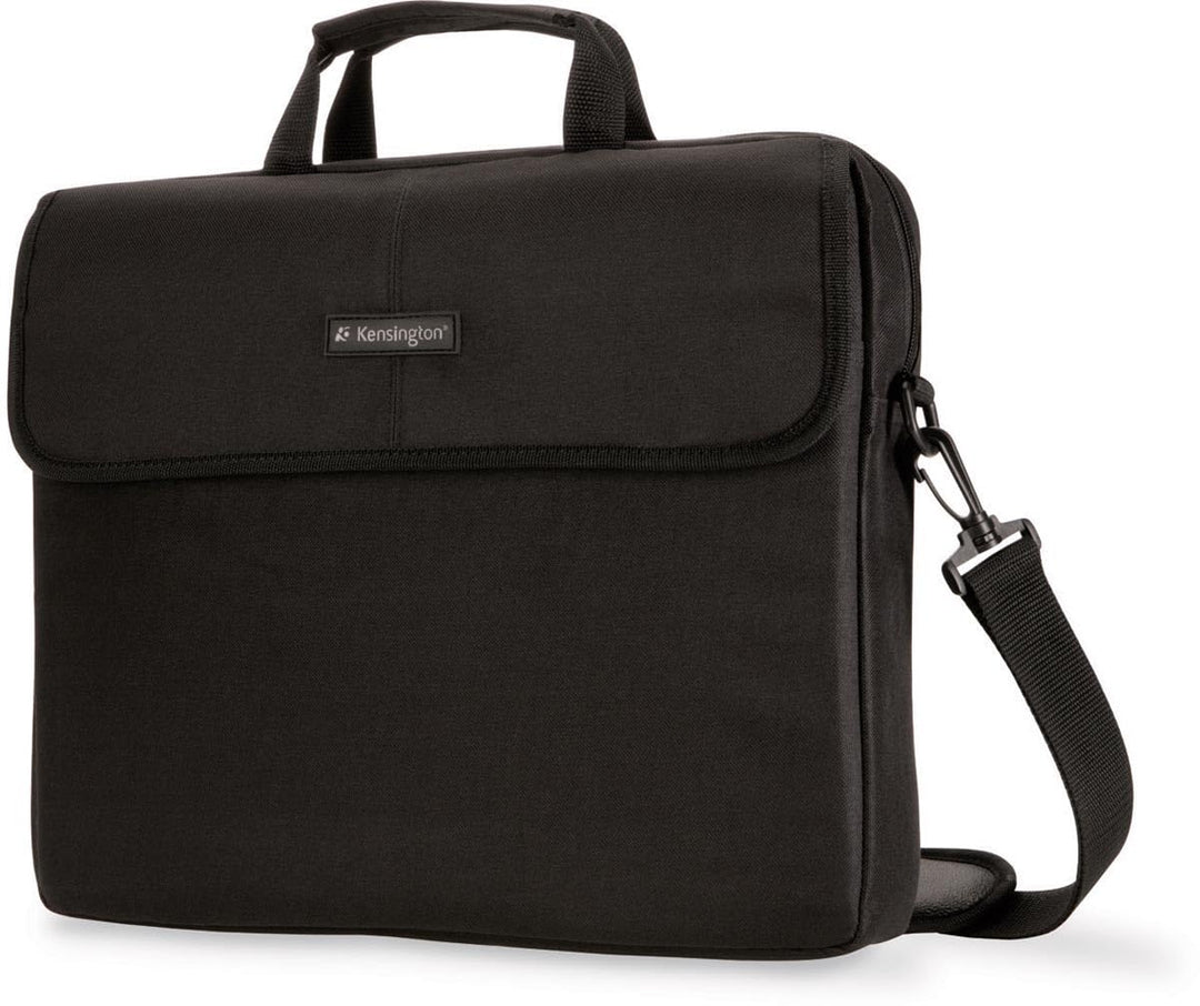 Kensington Laptop Tasche, Klassische Tasche für 15,6 Zoll Laptops mit Tragegriff und Schultergurt fü