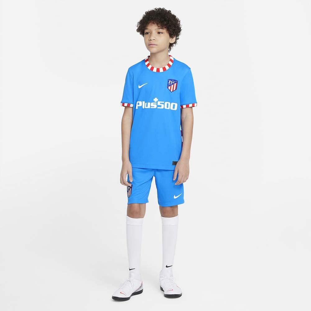 Atlético Madrid, Trikot Kinder, Saison 2021/22, Drittes Trikot L Photo Blue/White, L Photo Blue/Whit