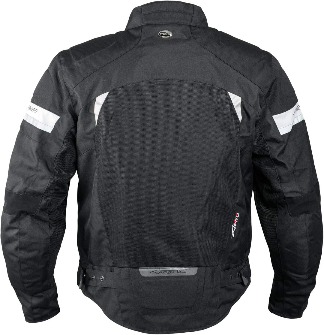 A-Pro Sommer Mesh Motorradjacke Sport Motorbike Racing Touring Protektoren Schwarz L