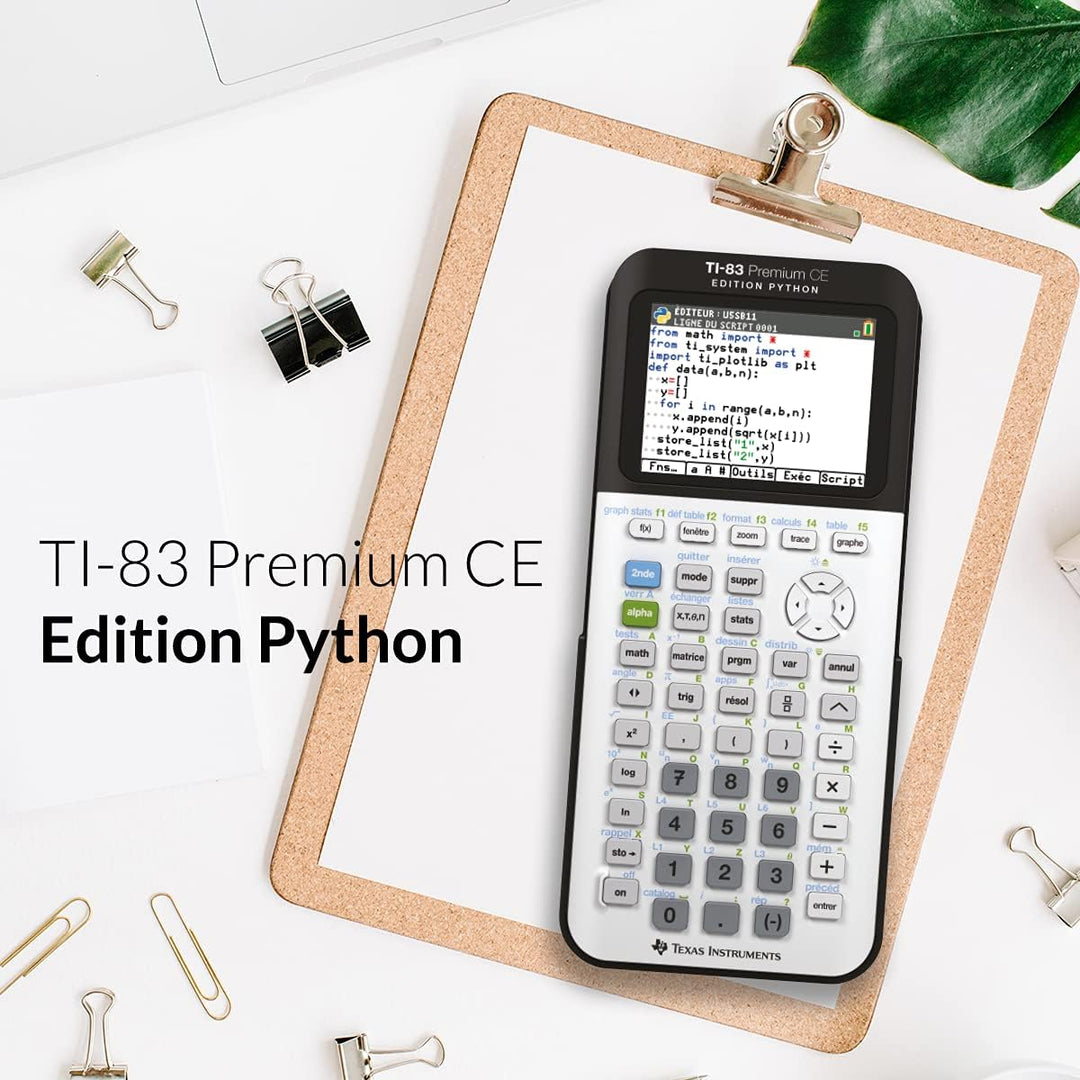 Texas Instruments TI-83 PREMIUM CE EDITION PYTHON Grafikrechner (nur mit französischer Anleitung und