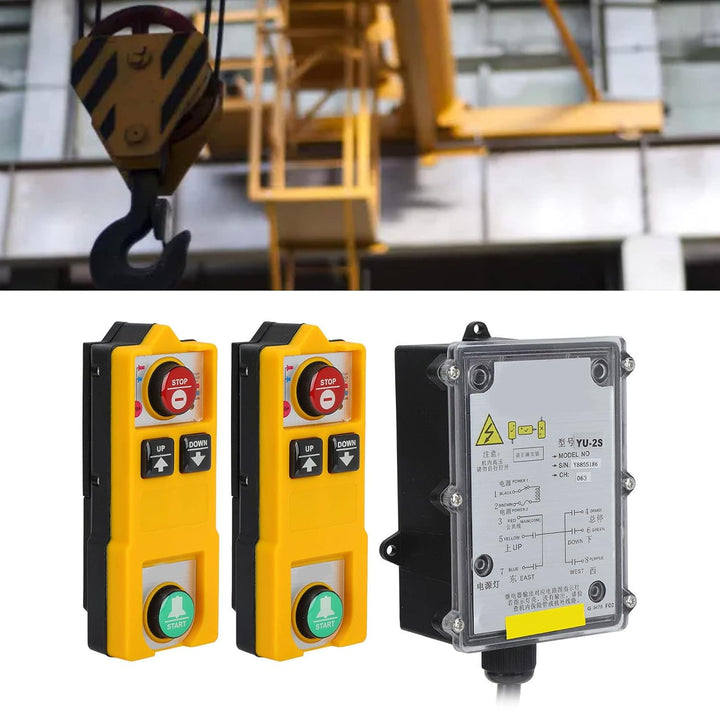 Industrial Hoist Cran Remote Control Wireless Waterproof Electric Lift Hoist Radi Transmitter Receiv