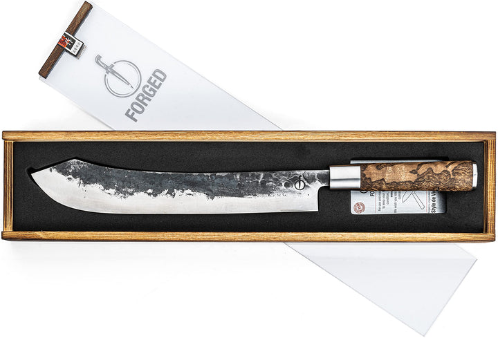 Forged VG10 Metzgermesser, 25,5cm, handgefertigt, in Holzkiste