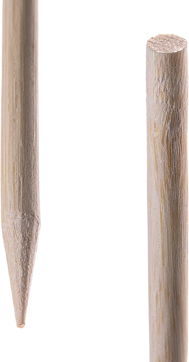KADAX Bambusstäbe 70cm x 5.5mm, 200er Set, Pflanzstäbe aus Bambus, Holzstäbe als Pflanzenstütze für