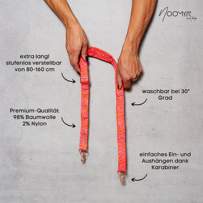 NOOMYA® Premium Fashion Handykette | Set Handyhülle iPhone 12 Pro MAX & Handyband Pink Popsicle | Ha