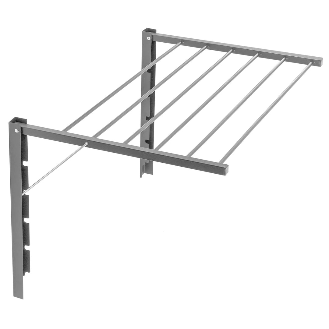 ABJ Majka Wandwäschetrockner Wäschetrockner für die Wand Trockenständer Wandmontage (60cm, Silber) 6