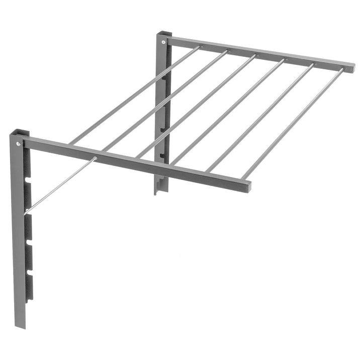 ABJ Majka Wandwäschetrockner Wäschetrockner für die Wand Trockenständer Wandmontage (60cm, Silber) 6