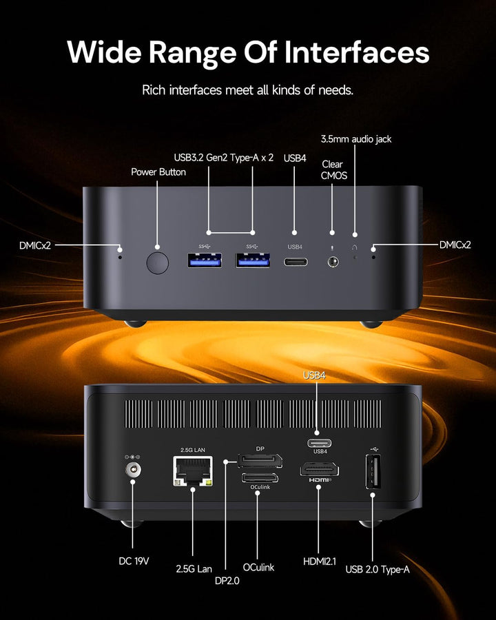 Reatan X7 Mini PC, AMD Ryzen 7 255(Beat 8745HS),48GB DDR5 2TB SSD M.2 2230 PCIE4.0, (8C/16T, bis zu