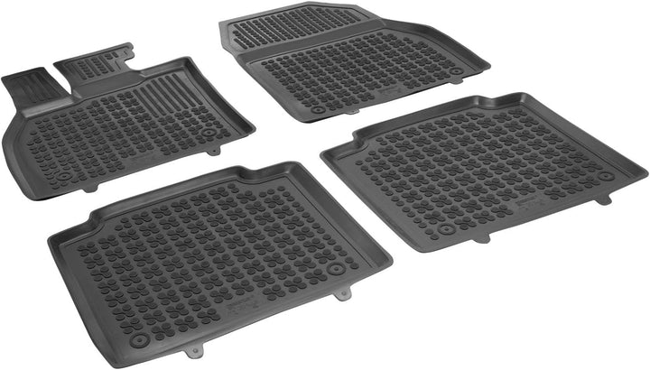 Hohe Gummi Fussmatten mit Rand passend für Toyota bZ4X/Subaru Solterra ab 2022 AZUGA AZ10300491 3D A