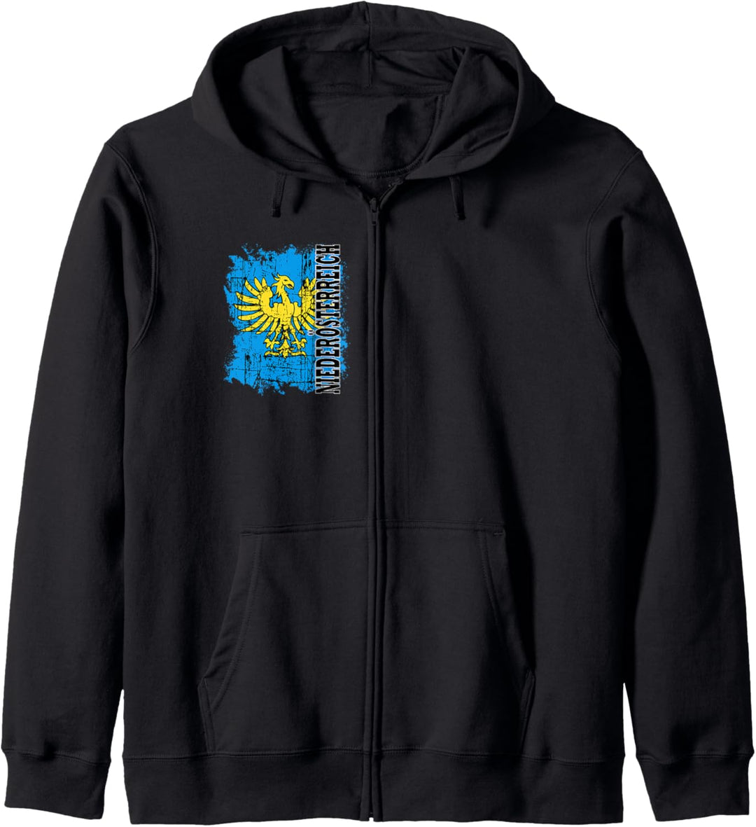 Niederösterreich Shirt Fahne Retro Adler Niederösterreicher Kapuzenjacke