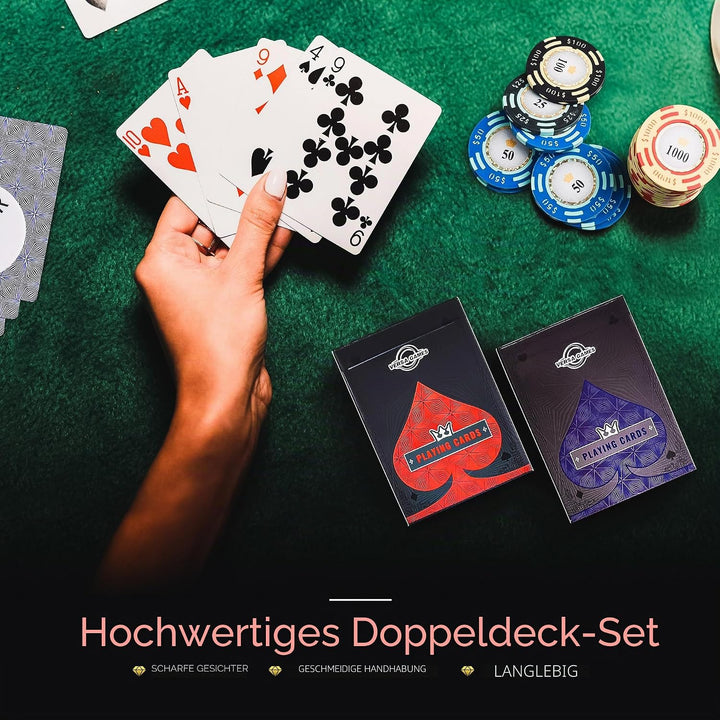 JPC 500 Piece Crown Casino Clay Poker Chips Set by