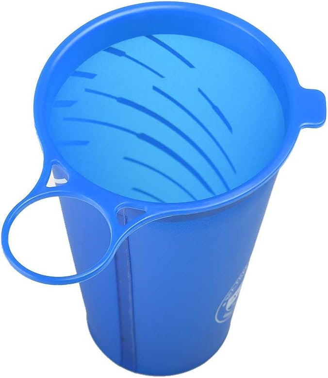 AONIJIE 2 Stück 250ml/350ml/450ml/500ml/600ml Faltbarer BPA frei TPU Trinkflaschen Sportflasche (200