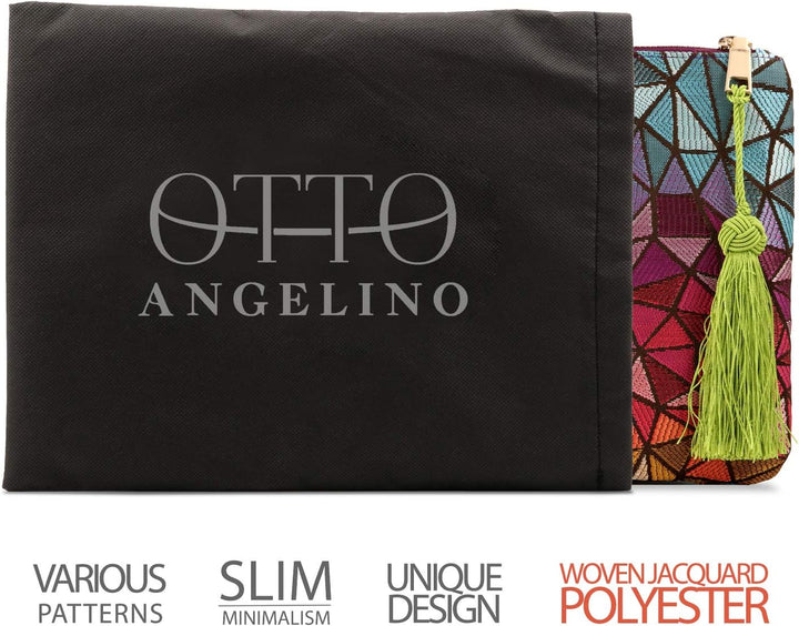 Otto Angelino Designer Frauen Bohemian Mode Clutch Geldbörse Mehrere Fächer Geld Karten Smartphone U