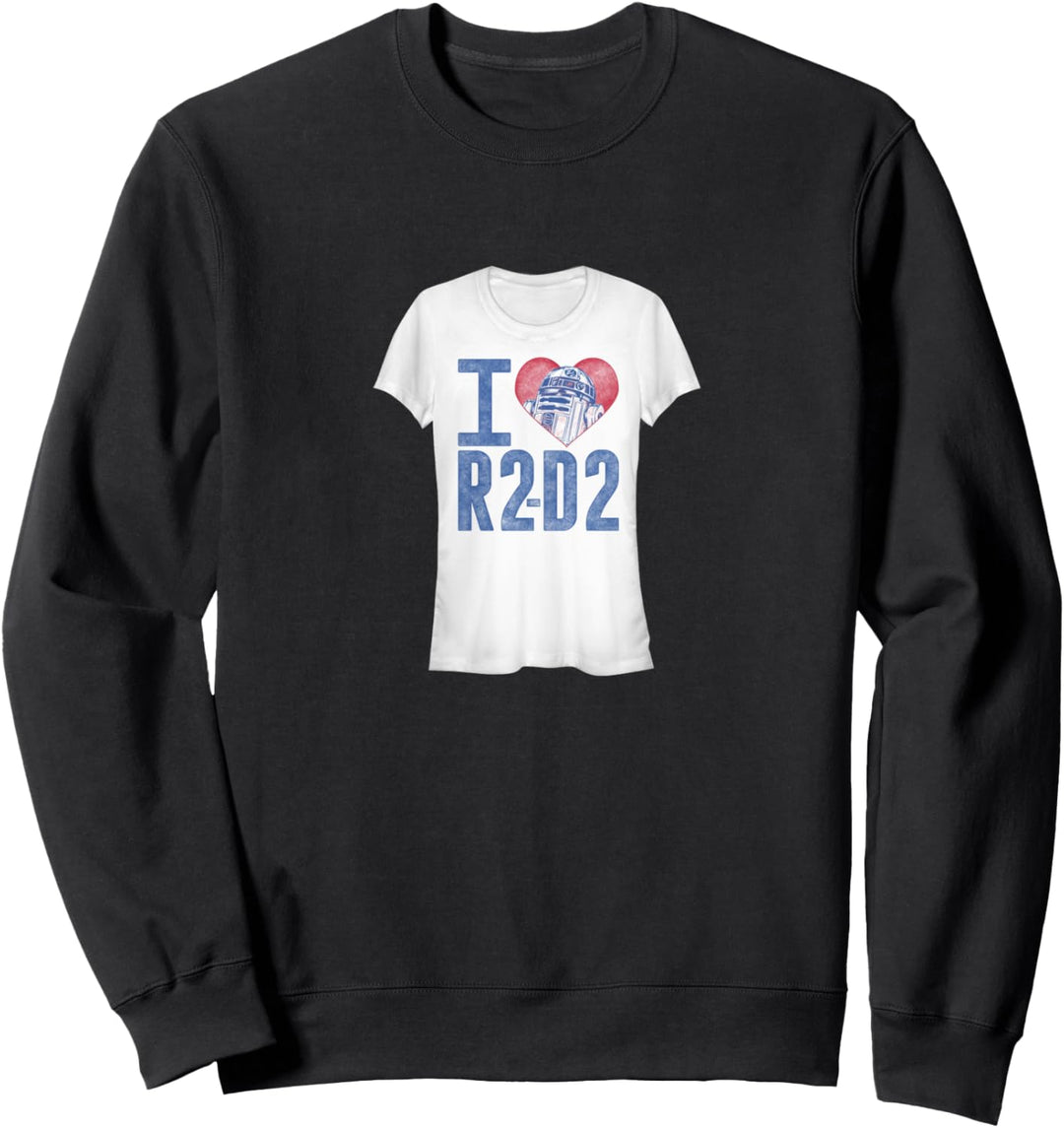 Star Wars I Heart R2-D2 Color Crayon Sweatshirt