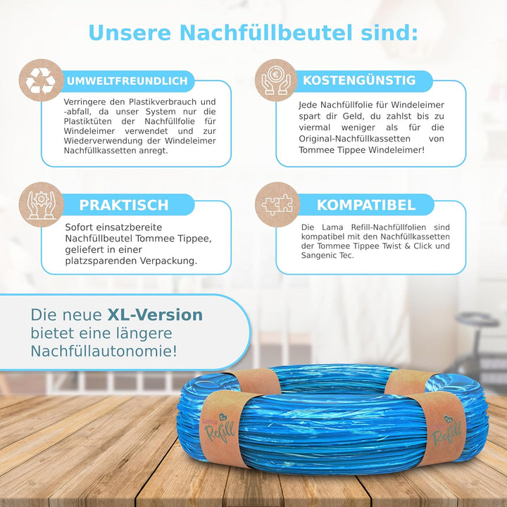 15 Stück Tommee Tippee Nachfüllkassette Kompatibel, Tommee Tippee Windeleimer Mit Talkumduft, Nachfü