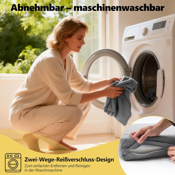 Mingone Sitzkissen 50x50x9cm, abnehmbar und waschbar, mit Memory-Schaum – ideal für Liegestühle, Sof