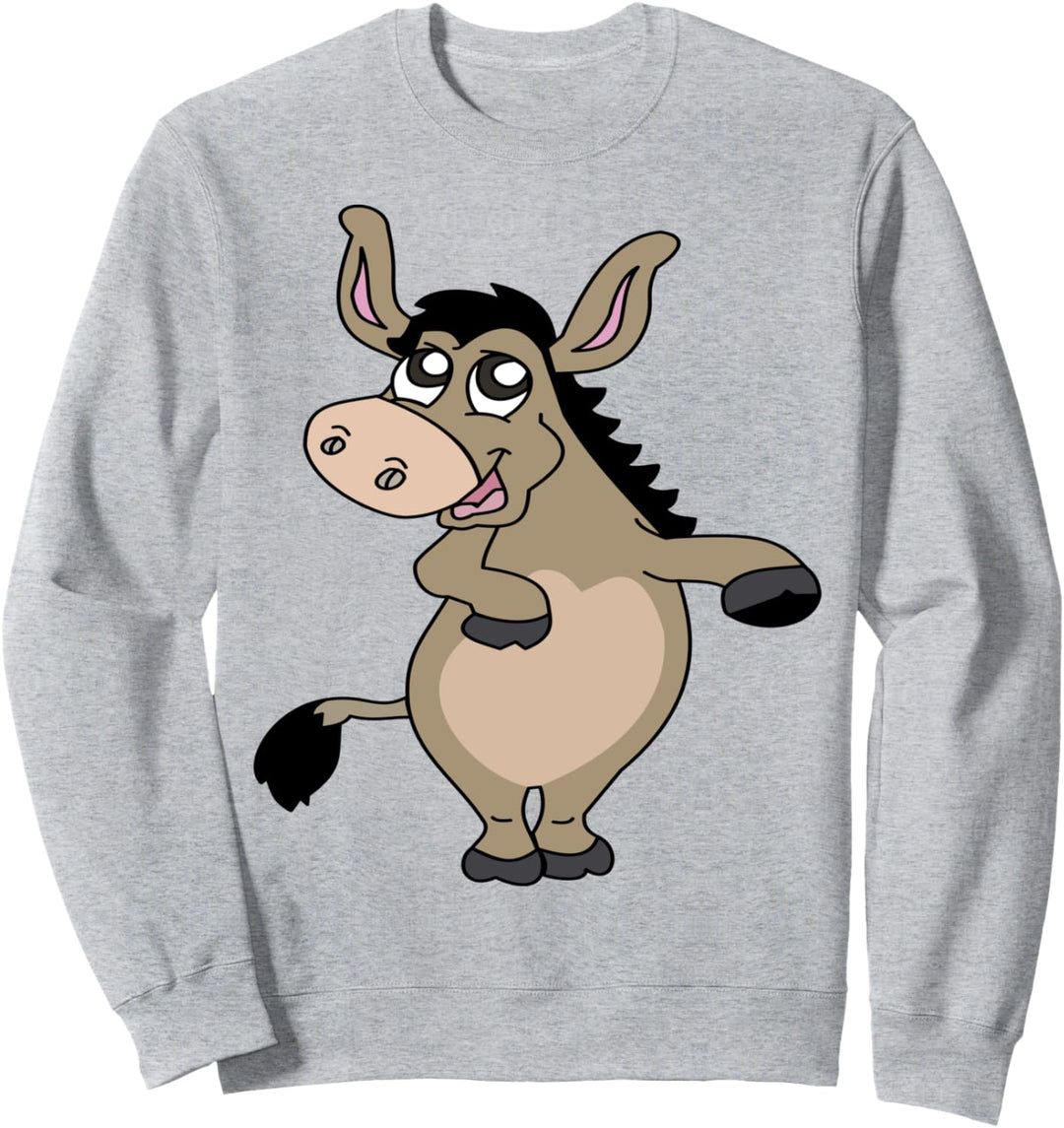 Tanzender Esel-Cartoon Sweatshirt