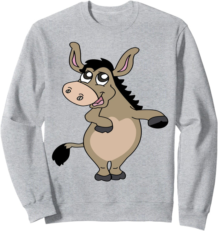 Tanzender Esel-Cartoon Sweatshirt