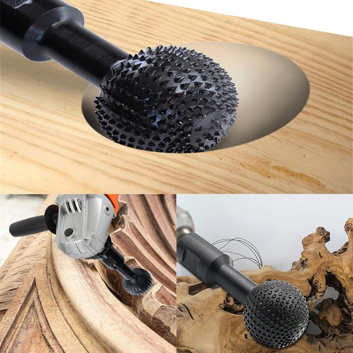 Pyroclasia 2PCS Kugelfräser Holz Schnitzen 25mm/40mm Kugelmeissel Holzfräser für Winkelschleifer Hol