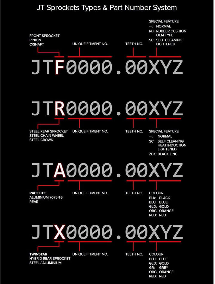 JT Ritzel jtr1791.4242T Stahl hinten Ritzel Anzahl der Zähne: 42, Anzahl der Z&amp;