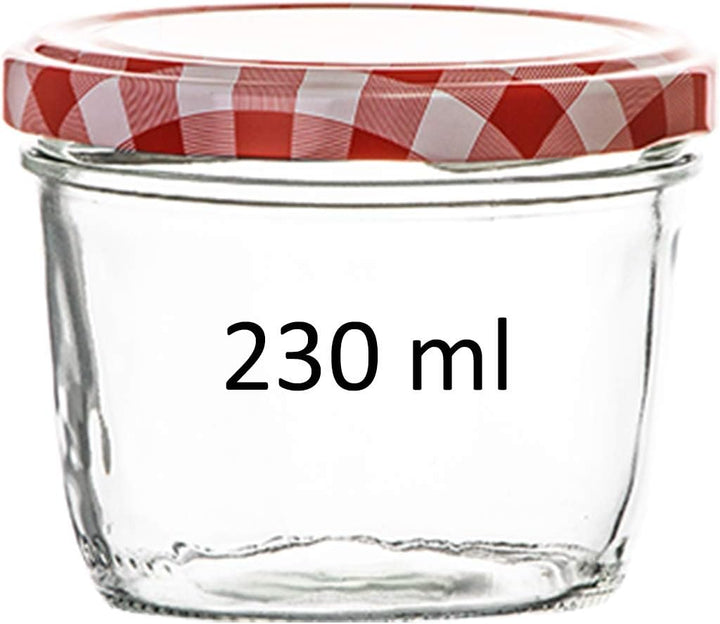 BigDean 24x Marmeladengläser 230ml Mini Einmachgläser TO 82