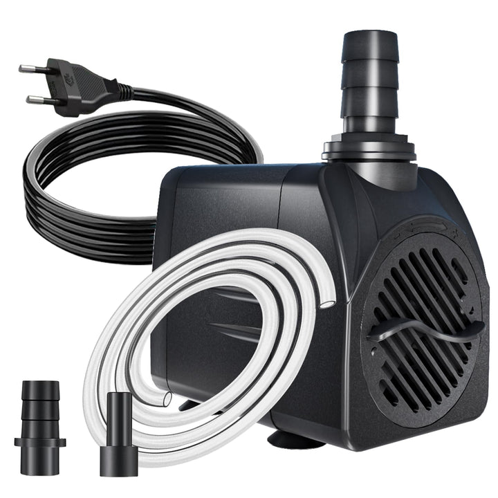 Springbrunnenpumpe 16W 800L/H Schutz vor überhitzung Funktion Ultra Leise Teichpumpe Wasserpumpen Mi