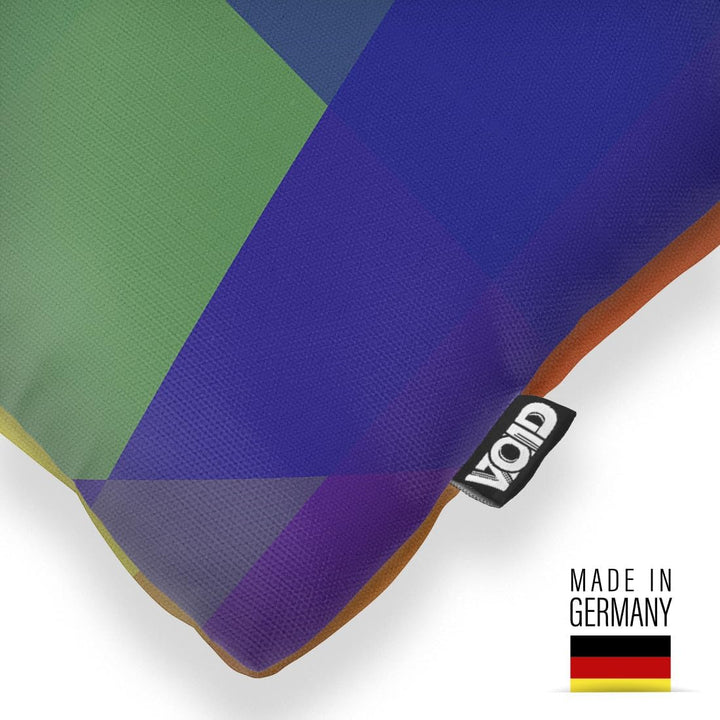 VOID Regenbogenfarben Muster Kissenbezug Kissenhülle Polyester wasserfest Outdoor Indoor, Kissen Grö