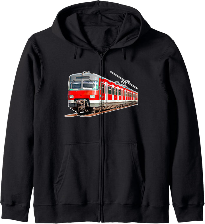 Triebzug Bahn Schienenverkehr Eisenbahn S-Bahn Kapuzenjacke