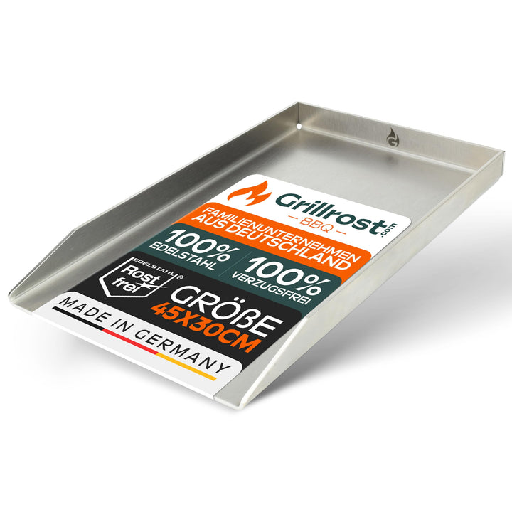 Grillrost.com Das Original Edelstahl Grillplatte | Plancha 45x34cm - passend für Napoleon LE/LEX/Pre