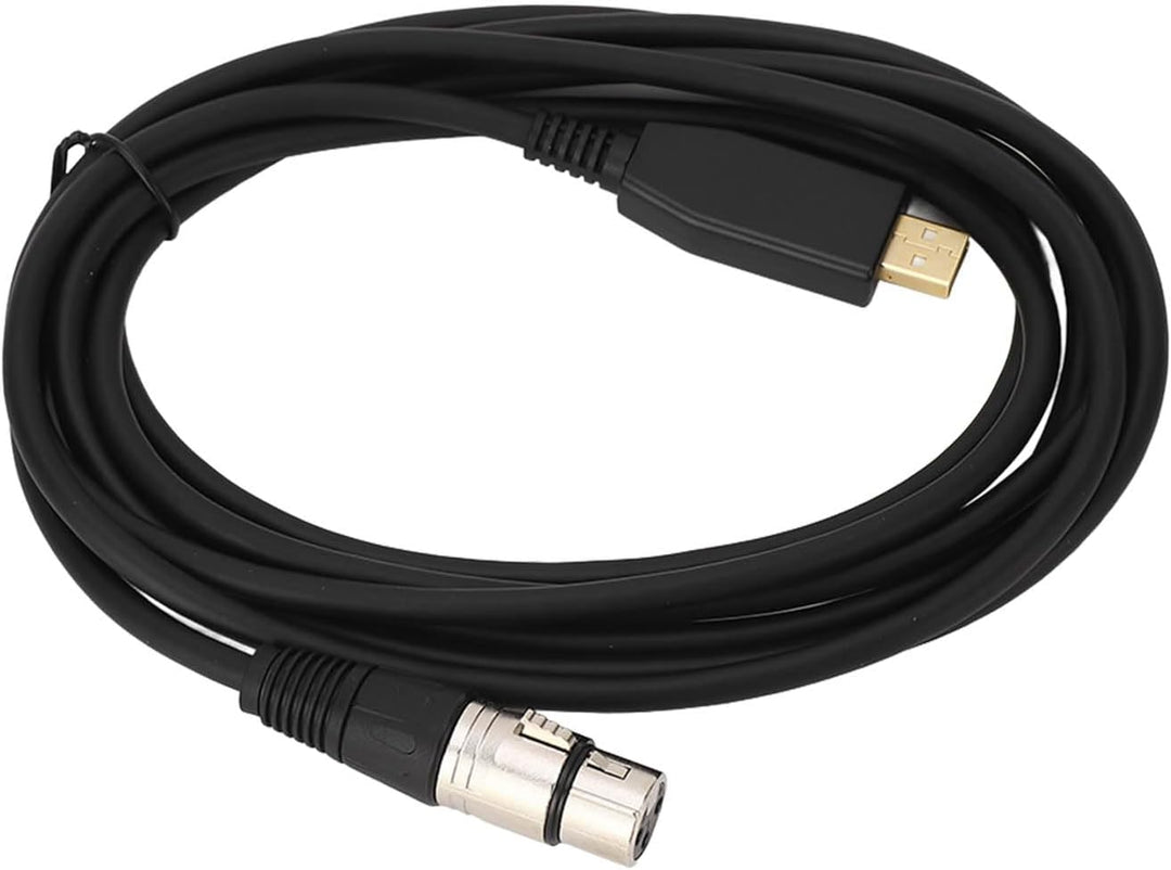 USB-zu-XLR-Mikrofon-Link-Konverterkabel, Langlebiges ABS-Material für Tonstudios