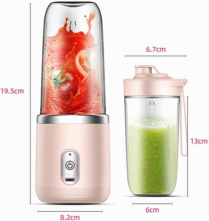 Irishom Mixer Smoothie Maker,tragbarer mixer,Smoothie Maker to Go mit 2x450ml Flaschen,Geeignet für
