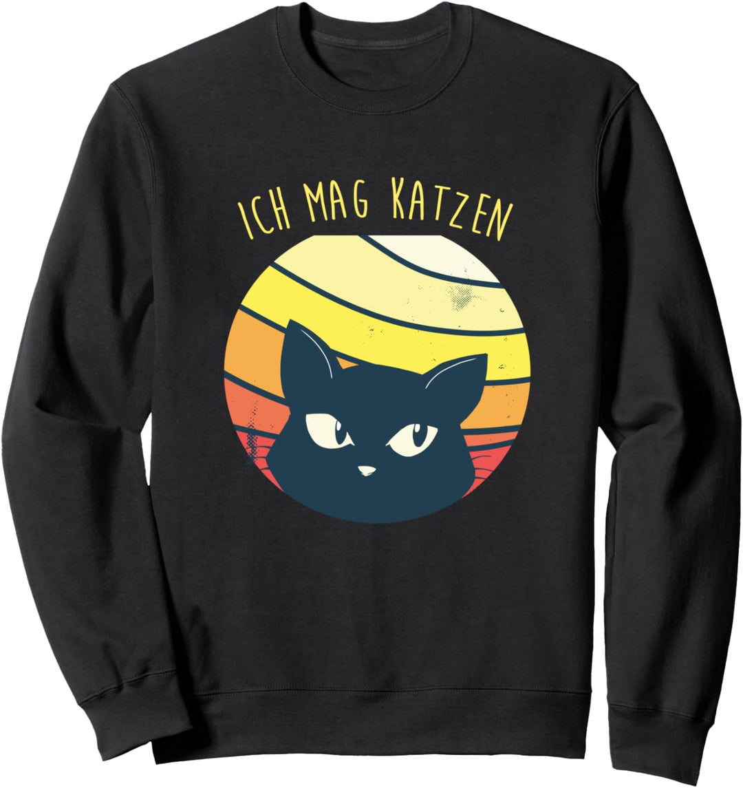 Ich Mag Einfach Katzen Süsses Katzenmotiv Sweatshirt