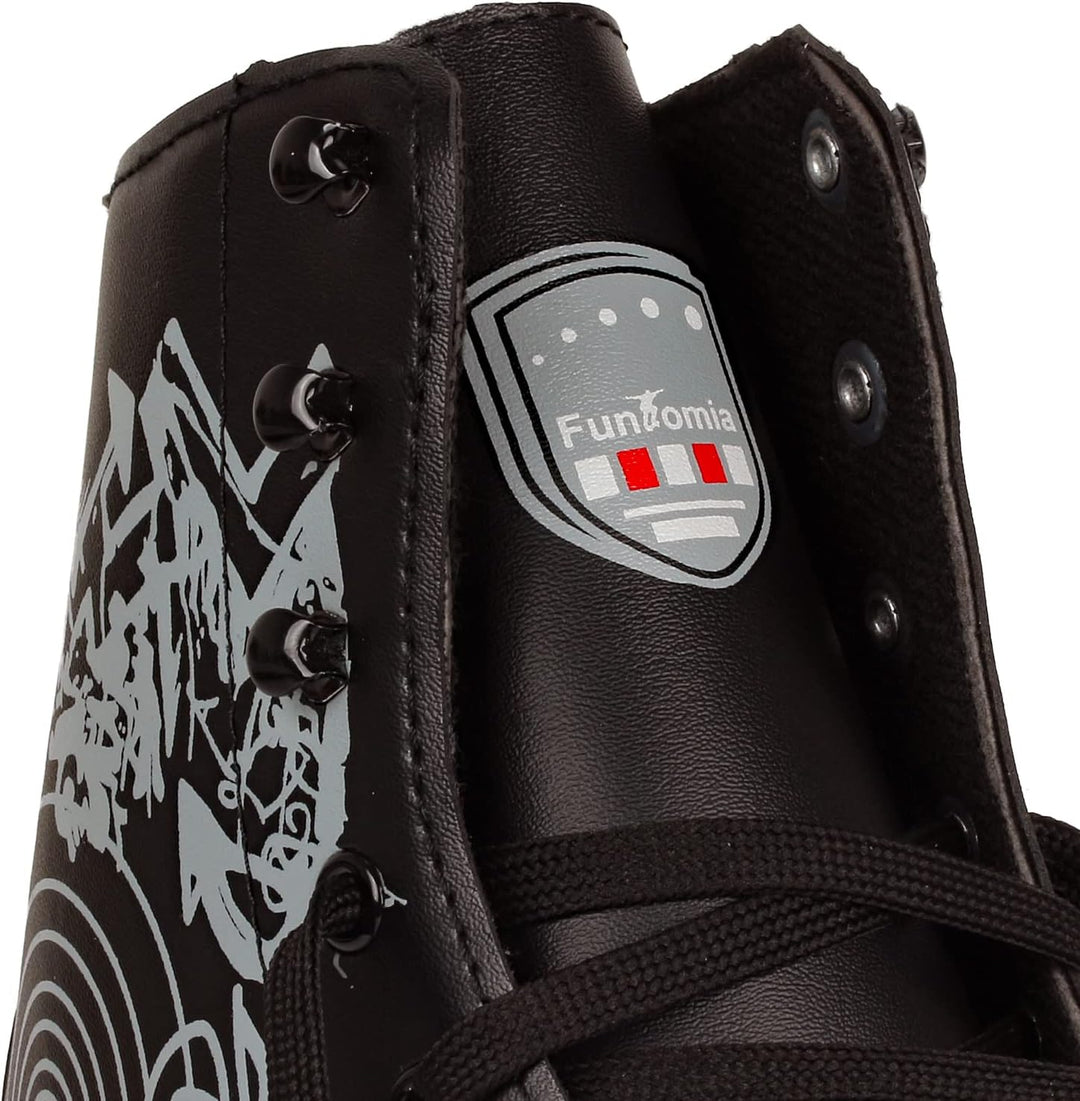 Rollschuhe/Discoroller in Grössen 30-44 - Rollerskates Disco Roller Skate Indoor Outdoor 30 Schwarz,