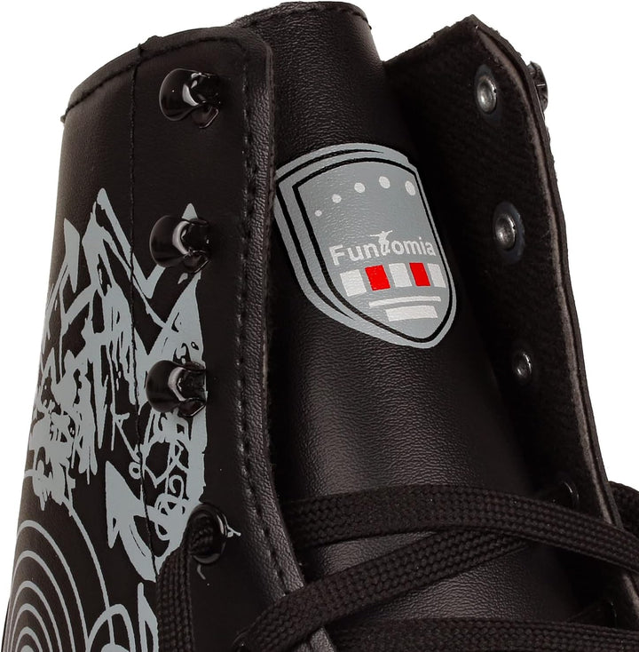 Rollschuhe/Discoroller in Grössen 30-44 - Rollerskates Disco Roller Skate Indoor Outdoor 36 Schwarz,