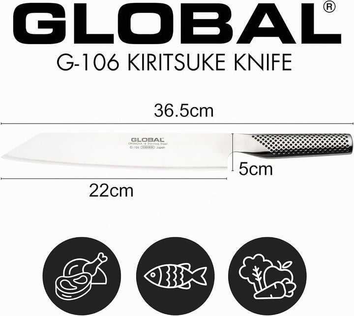 Global G-106 Kiritsuke Messer, 24cm