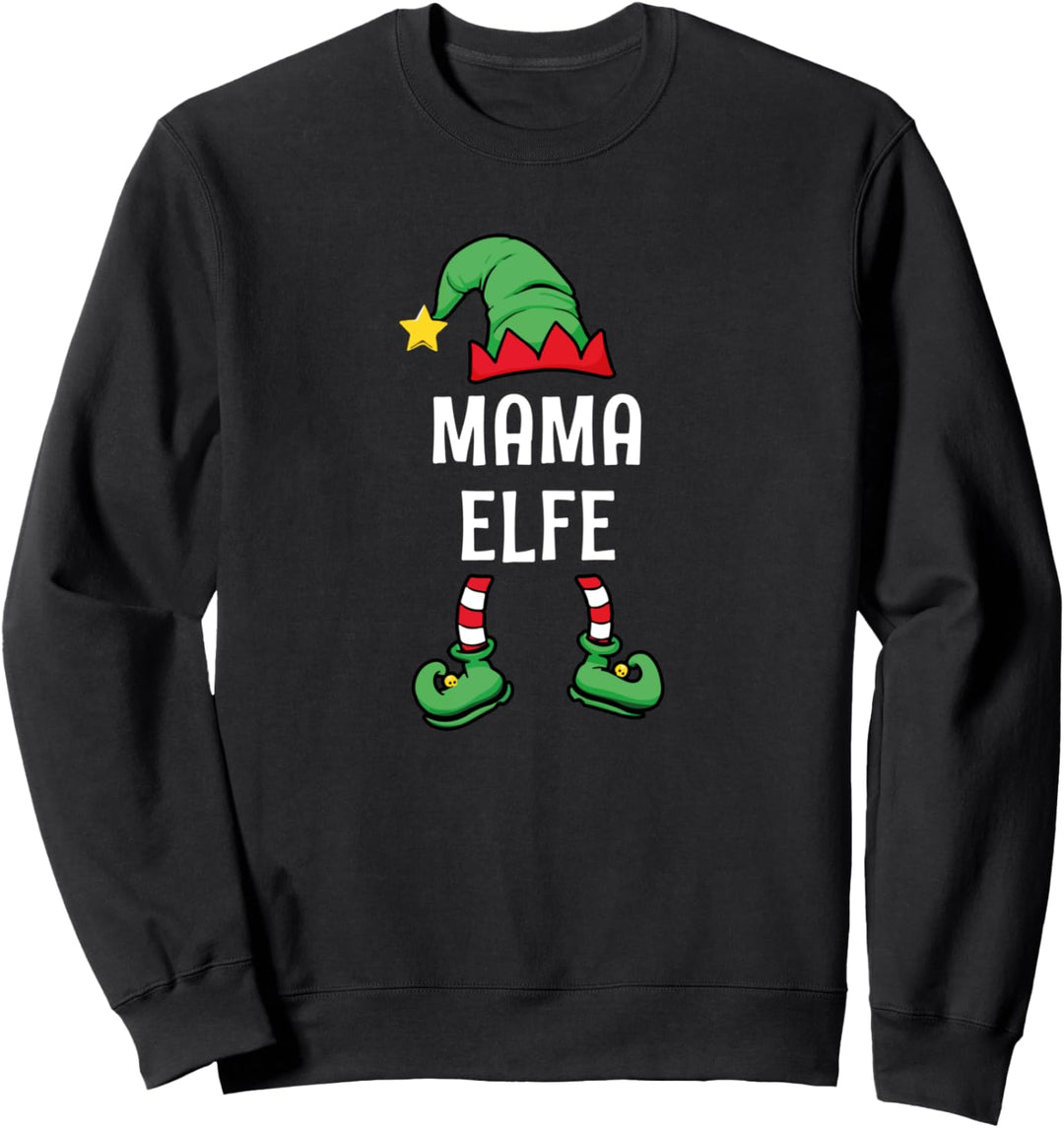 Weihnachtsoutfit Weihnachtsgeschenk Weihnachts Mama Elfe Sweatshirt