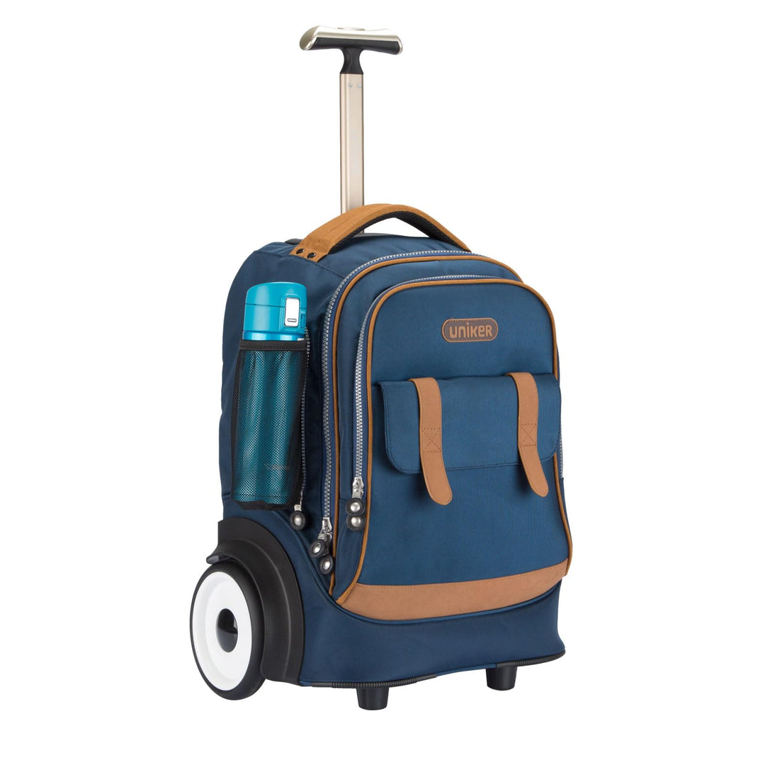 UNIKER Laptoptasche mit Rollen für 15,6 Zoll Laptops, Krankenschwestertasche auf Rädern, T5 (T5 - Bl