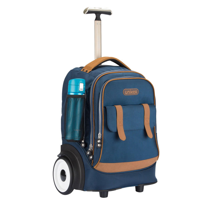 UNIKER Laptoptasche mit Rollen für 15,6 Zoll Laptops, Krankenschwestertasche auf Rädern, T5 (T5 - Bl