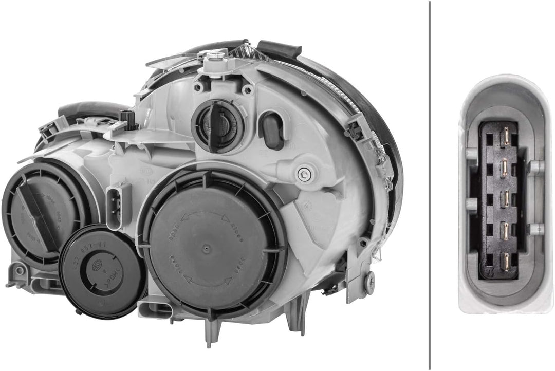 HELLA 1DR 007 984-101 Halogen-Hauptscheinwerfer - rechts - für u.a. Mercedes-Benz C-Class Sportcoupe