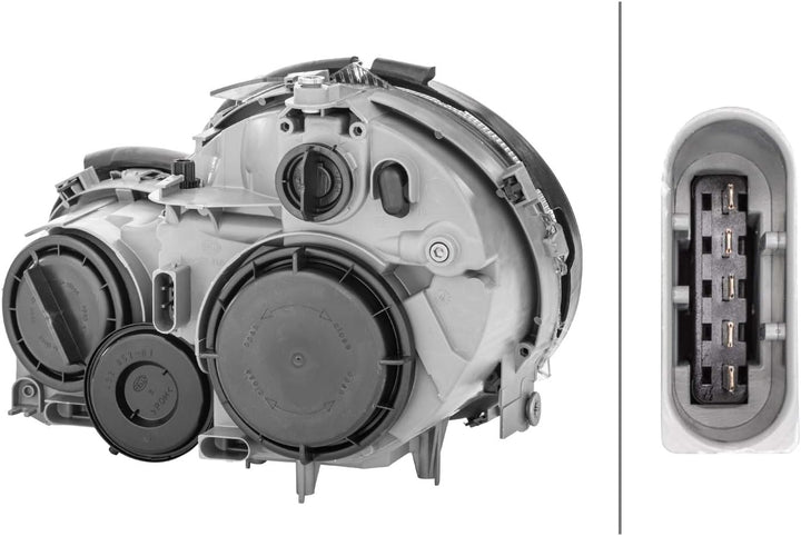 HELLA 1DR 007 984-101 Halogen-Hauptscheinwerfer - rechts - für u.a. Mercedes-Benz C-Class Sportcoupe