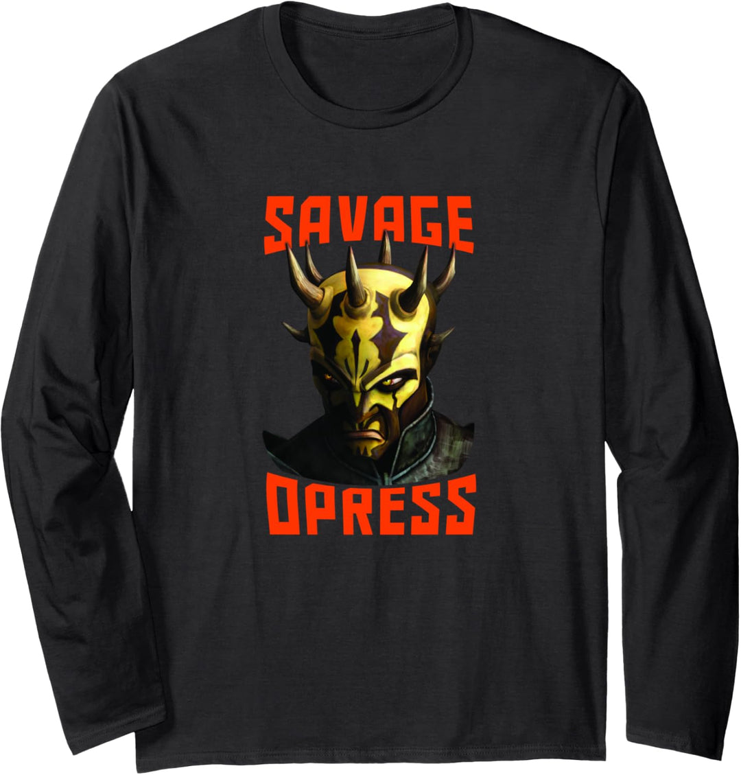 Star Wars: Clone Wars Savage Opress Big Face Langarmshirt