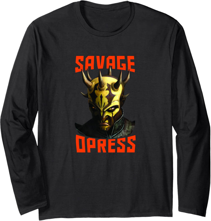 Star Wars: Clone Wars Savage Opress Big Face Langarmshirt